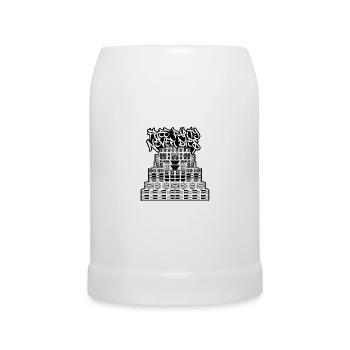 Free Party Never Dies - Beer Mug - white - Front