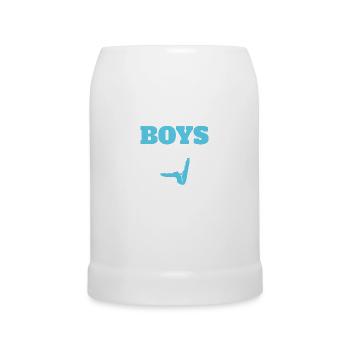 Boys Dance Too - Bierkrug - Weiß - Vorne