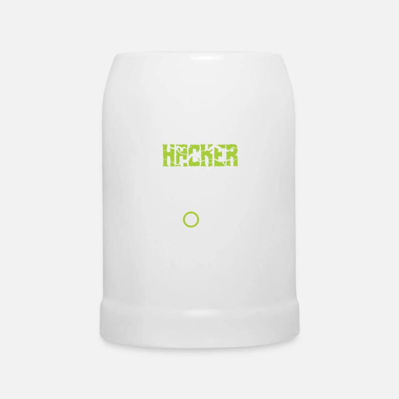 Hacker Security Professional - Chope en céramique - blanc
