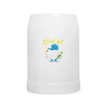Street Art Grafitti Artists - Beer Mug - white - Front