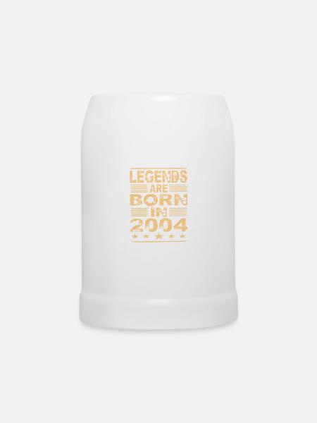 Legenden werden 2004 geboren - Bierkrug - Weiß