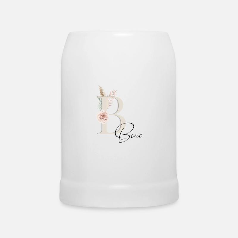 Bine! Nom Boho - Chope en céramique - blanc