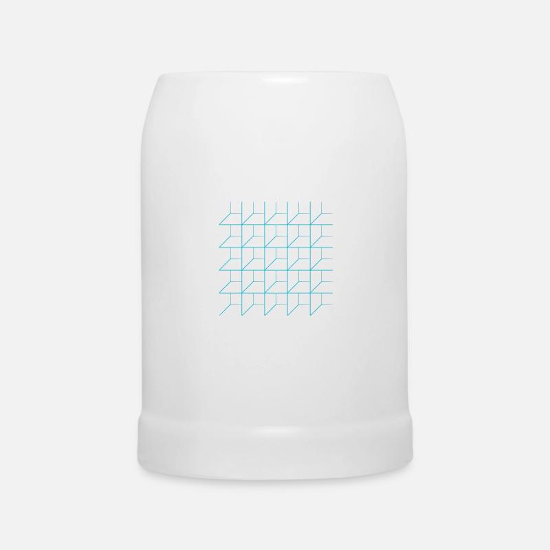 Optische Illusion Täuschung Formen Geometrie Optik - Bierkrug - Weiß