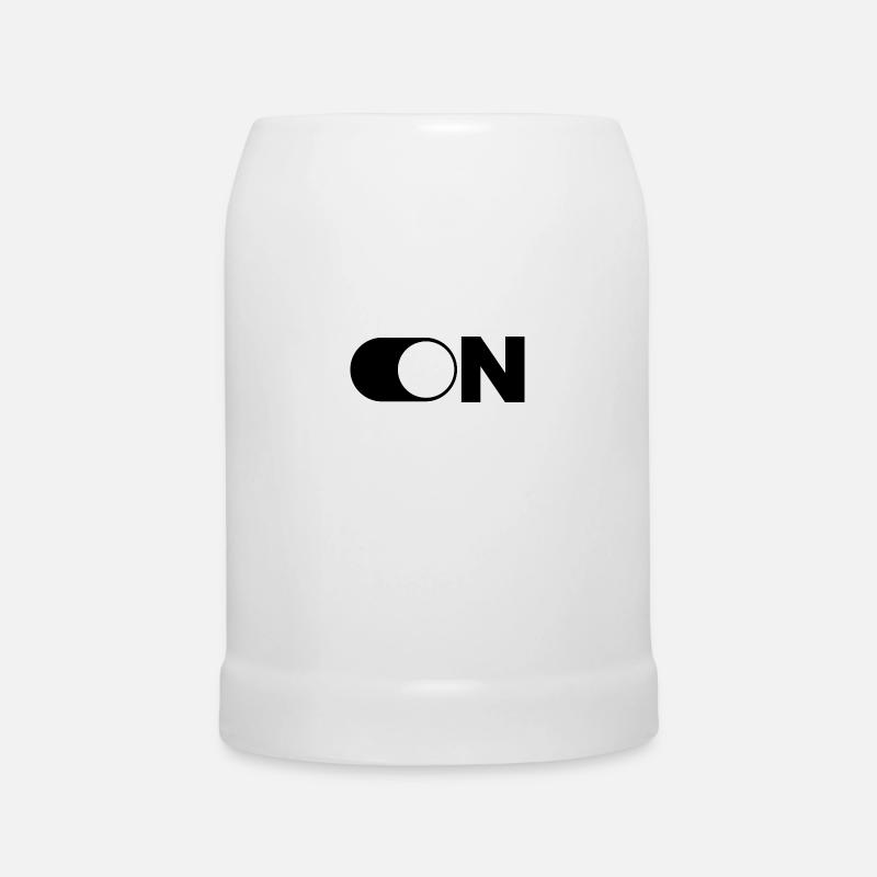 On - Beer Mug - white