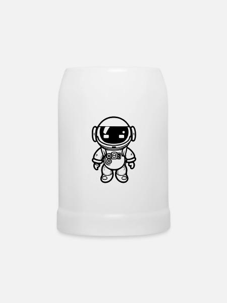 kleiner Astronaut - Bierkrug - Weiß