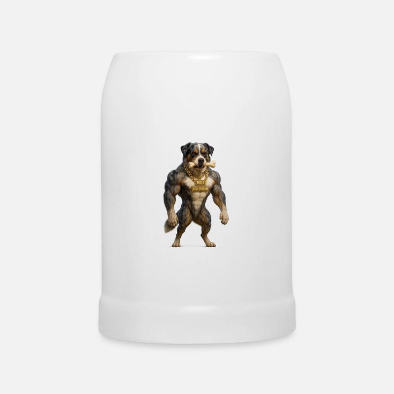 Boli - The Hellhound - Beer Mug - white
