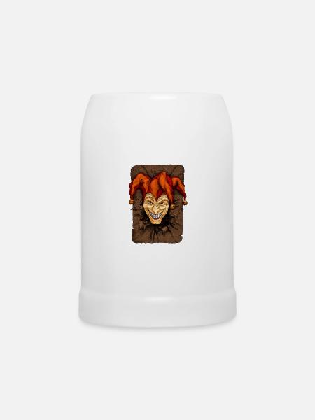 Joker - Bierkrug - Weiß