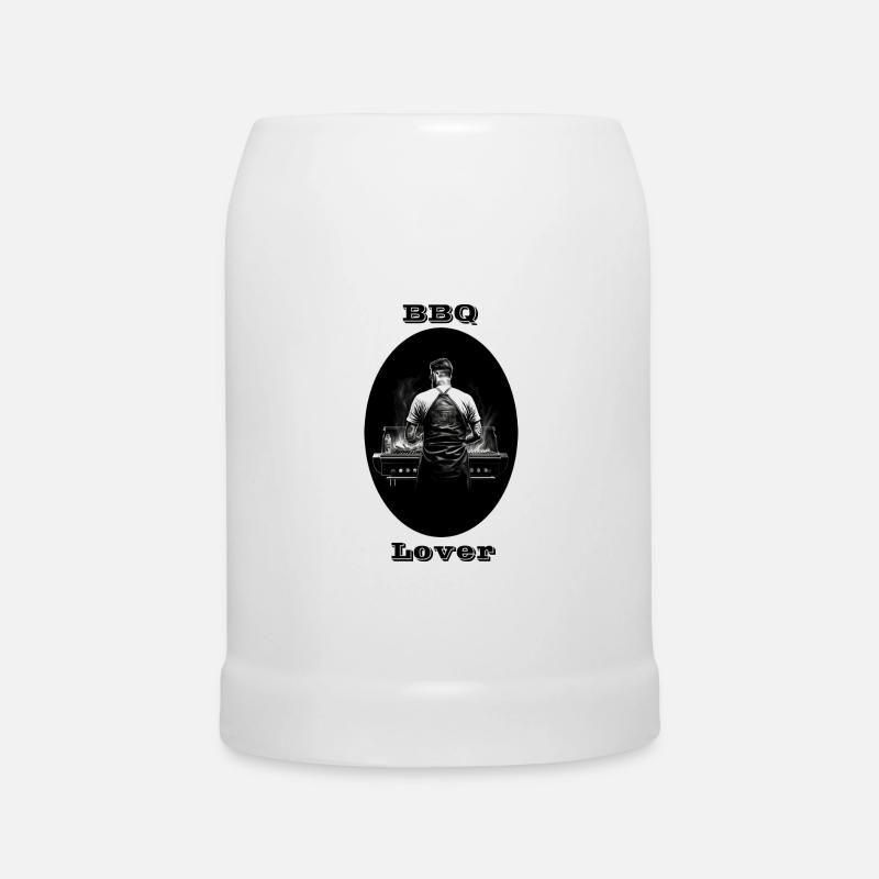 BBQ Lover - Bierkrug - Weiß
