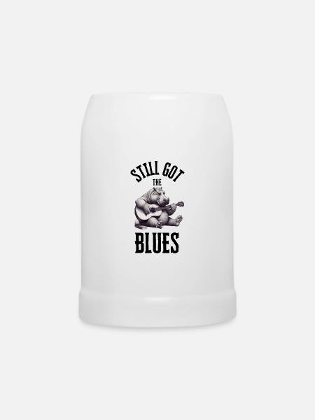 Habe immer noch den Blues - Bierkrug - Weiß