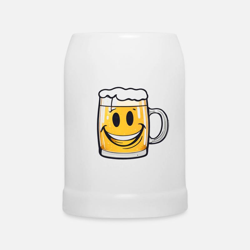 Happy beer! - Beer Mug - white