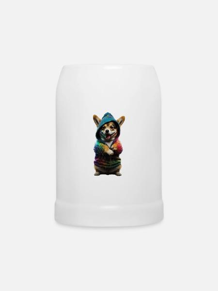 Stylish Pup - Bierkrug - Weiß