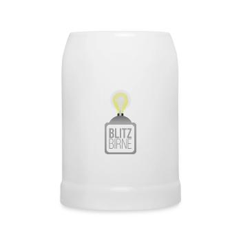 Flash bulb incandescent lamp clever - Beer Mug - white - Front