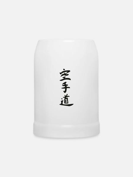 Karate - Do - Kanji - Bierkrug - Weiß