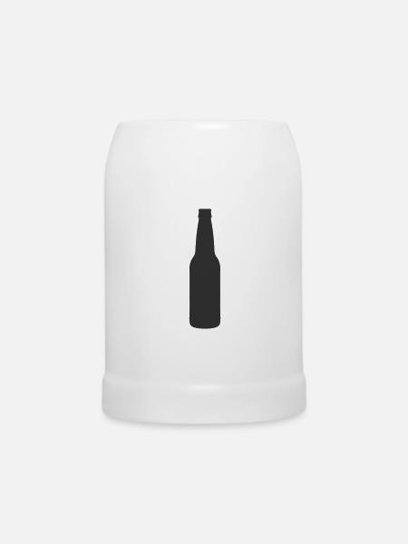 Bierflasche - Bierkrug - Weiß