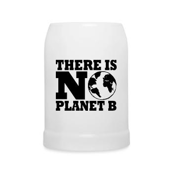 There is no planet B - Chope en céramique - blanc - Devant