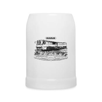 Ikarus - Gelenkbus - Bierkrug - Weiß - Vorne
