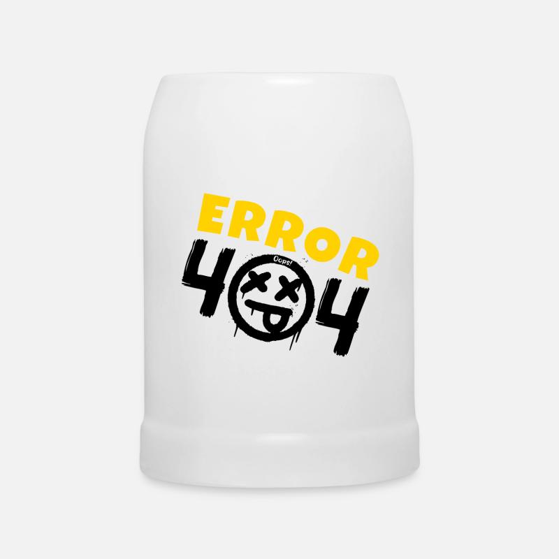 Error 404 Not Found - Beer Mug - white