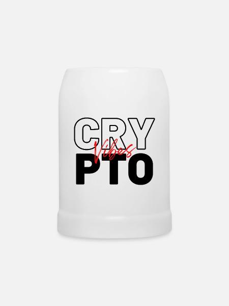 Crypto Vibes - Bierkrug - Weiß