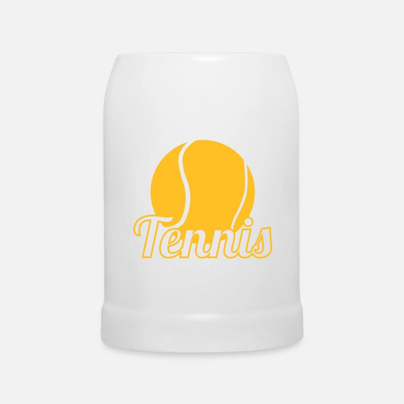 Tennis - Chope en céramique - blanc