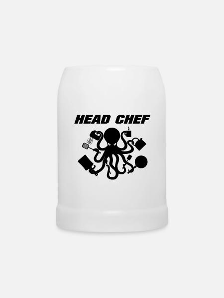 Head Chef - Bierkrug - Weiß