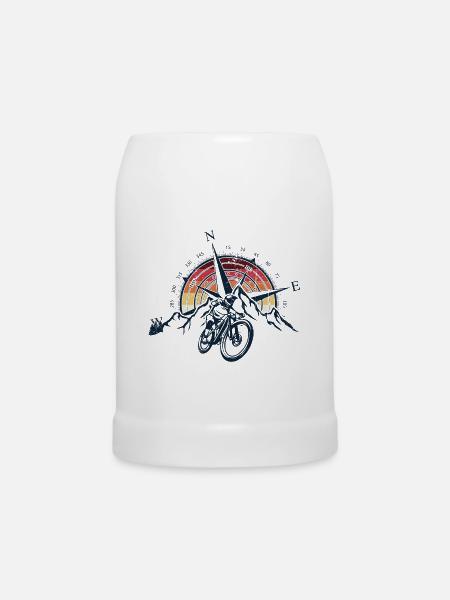 Sunset Compass Mountainbike - Bierkrug - Weiß