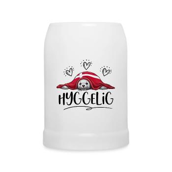 HYGGELIG - Robbe - Dänemark -b - Bierkrug - Weiß - Vorne