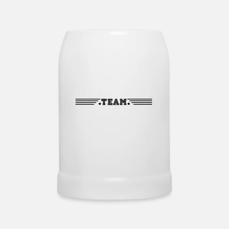TEAM - Bierkrug - Weiß