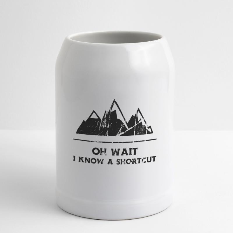 Oh Wait I Know A Shortcut Gift Present Routeway Chope en céramique