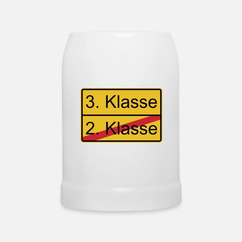 3. Klasse nicht 2. Klasse - Bierkrug - Weiß