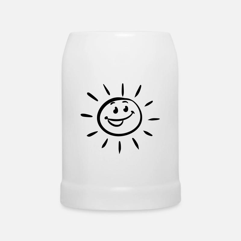 Sommer Sonne Sonnenschein - Bierkrug - Weiß