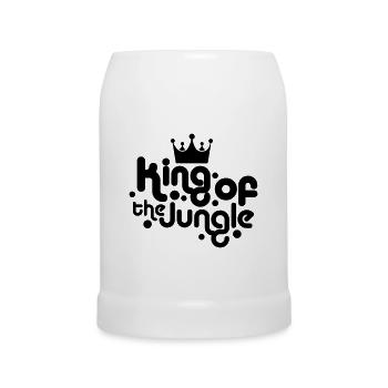 roi de la jungle - Chope en céramique - blanc - Devant