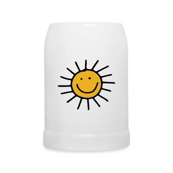 Sun - Beer Mug - white - Front