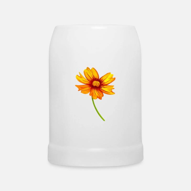 flower - Beer Mug - white