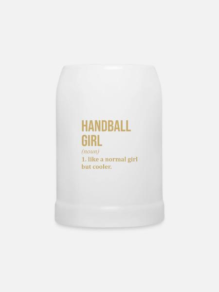Handball Handball Handball - Bierkrug - Weiß