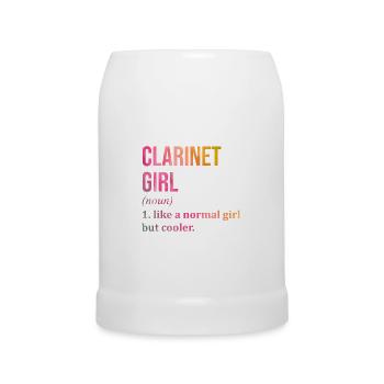 Clarinet - Beer Mug - white - Front