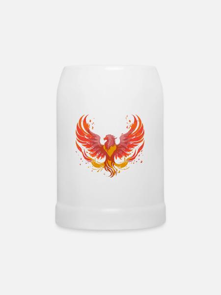 Phoenix Phönix - Bierkrug - Weiß