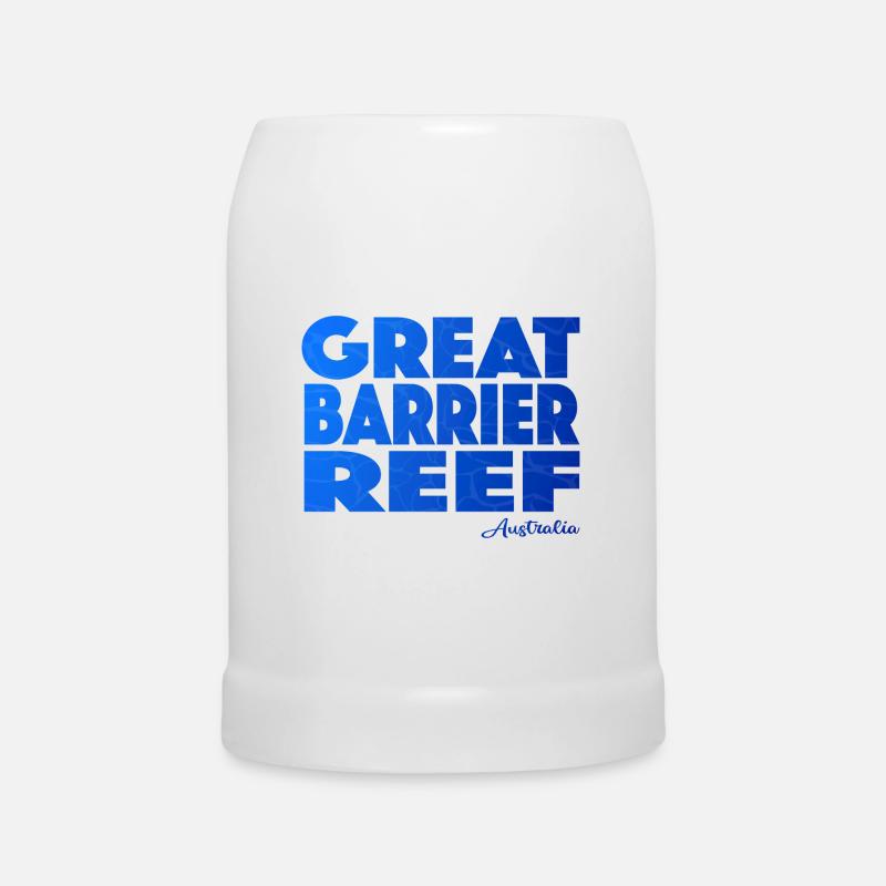 GREAT BARRIER REEF - Bierkrug - Weiß