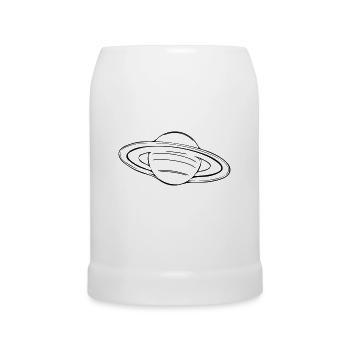 Saturn - Beer Mug - white - Front