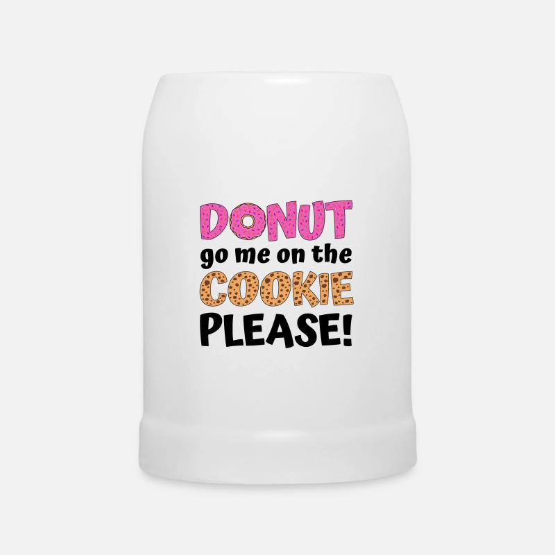 Donut allez moi sur le cookie s’il vous plaît ! - Chope en céramique - blanc