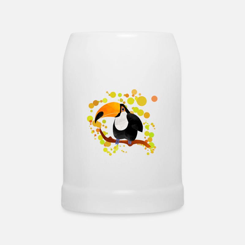 Toucan - Beer Mug - white