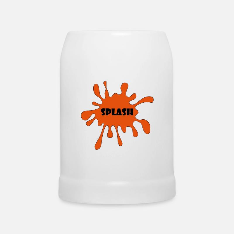Splash - Bierkrug - Weiß