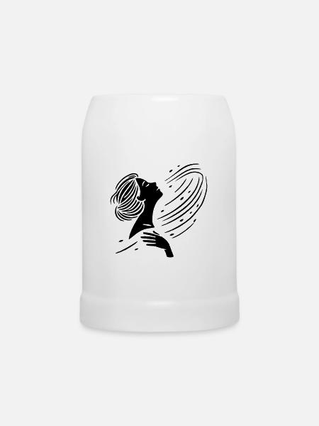 Vom Wind geküsst - Bierkrug - Weiß