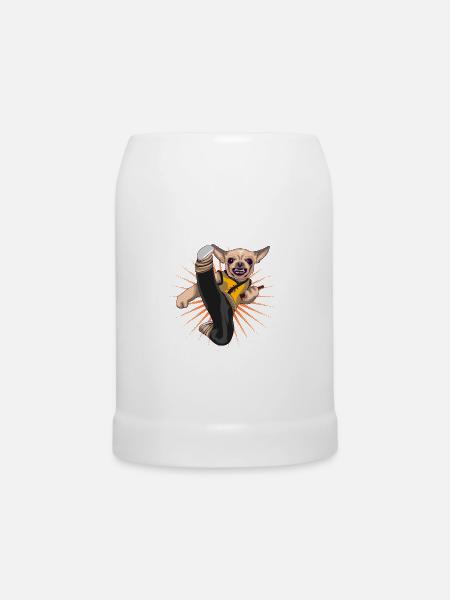 Chihuahua - Bierkrug - Weiß