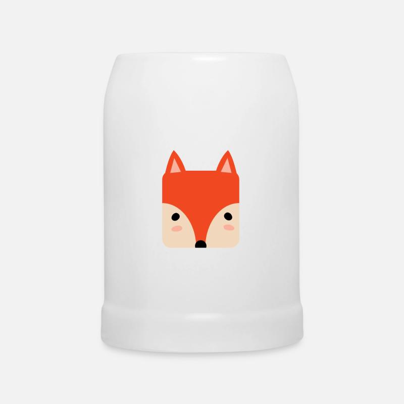 Fox - Beer Mug - white