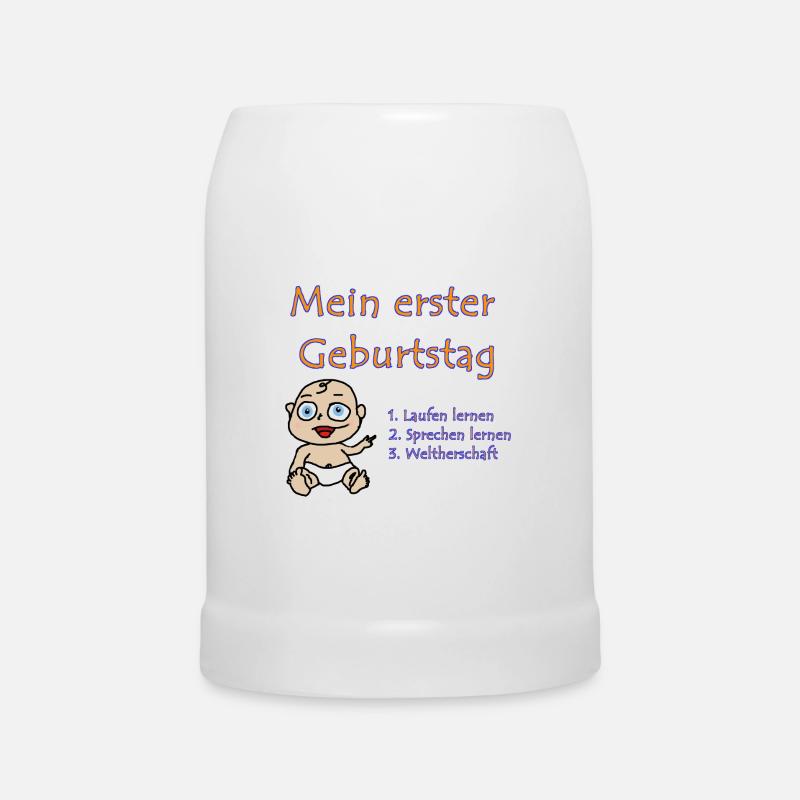 Erster Geburtstag - Bierkrug - Weiß
