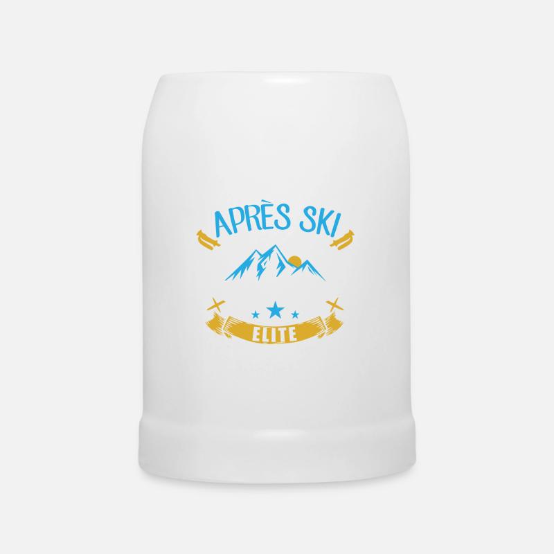 Apre Ski Elite | Snowboard Ski Skigebiet Geschenke - Bierkrug - Weiß