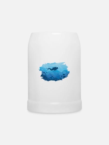Taucher | Tauchen Tauchsport Tauchschein Geschenke - Bierkrug - Weiß