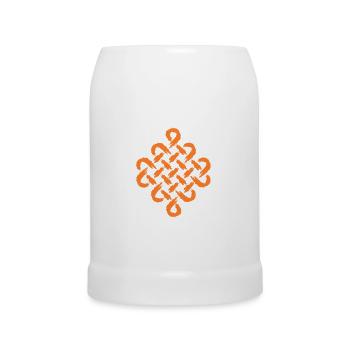 Unendlich Symbol Keltisches Symbol - Bierkrug - Weiß - Vorne
