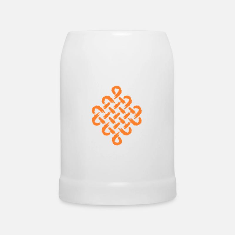 Unendlich Symbol Keltisches Symbol - Bierkrug - Weiß