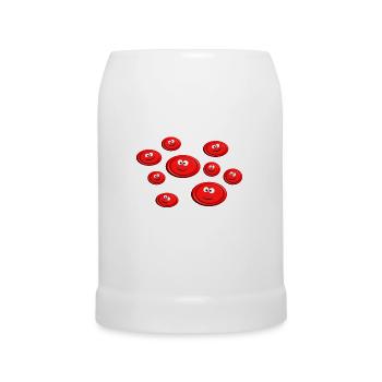 Lustige Erythrozyten - Bierkrug - Weiß - Vorne
